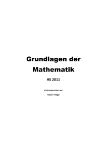 Grundlagen der Mathematik