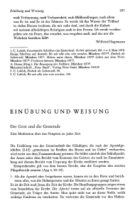 einübung und weisung - geistundleben.de