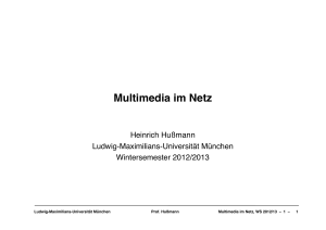 Multimedia im Netz - LMU München