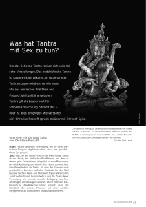 Was hat Tantra mit Sex zu tun?