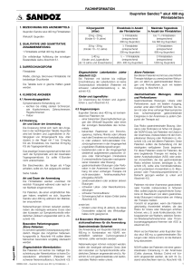 Ibuprofen Sandoz® akut 400 mg Filmtabletten
