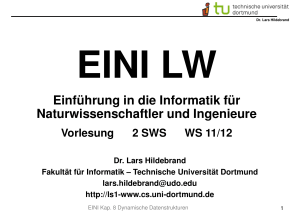 Einführung in die Informatik für Naturwissenschaftler und Ingenieure