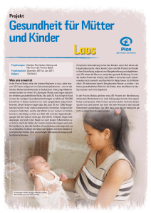 Gesundheit für Mütter und Kinder Laos