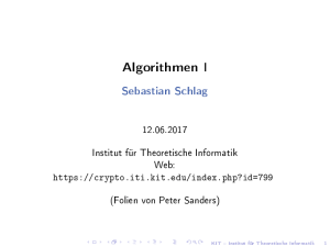 Algorithmen I