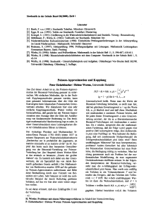 Poisson-Approximation und Kopplung