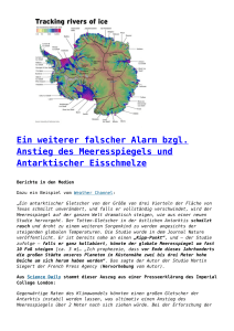 Ein weiterer falscher Alarm bzgl. Anstieg des Meeresspiegels