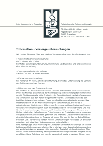 Information - Vorsorgeuntersuchungen