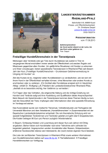 Freiwilliger Hundeführerschein - Landestierärztekammer Rheinland
