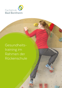 Gesundheitstraining im Rahmen der Rückenschule