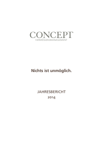 Nichts ist unmöglich. - CONCEPT Vermögensmanagement GmbH