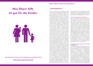 Was Eltern hilft, ist gut für die Kinder.