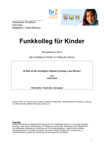 Funkkolleg für Kinder - Kinderfunkkolleg Trialog