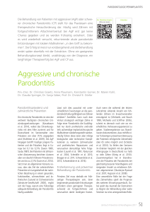 Aggressive und chronische Parodontitis