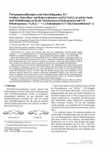 Ni(/N2 H2 S2 /)1: auf der Suc