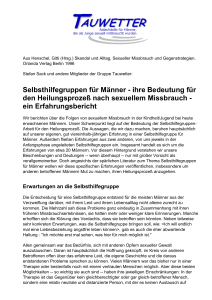 Selbsthilfegruppen für Männer