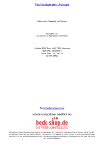 Facharztwissen Urologie - Beck-Shop