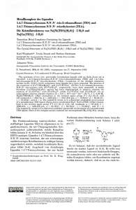 Metallkomplexe der Liganden 1.4. 7-Triazacyclononan-NN. N-tris