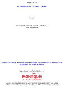 Basiswissen Medizinische Statistik - ReadingSample - Beck-Shop