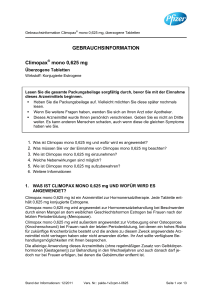 Climopax mono 0625 mg überzogene Tabletten