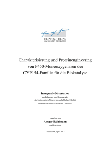 Charakterisierung und Proteinengineering von P450