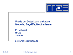 Grundzüge der Datenkommunikation