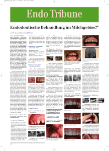 Endodontische Behandlung im Milchgebiss?