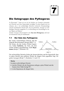 Die Satzgruppe des Pythagoras