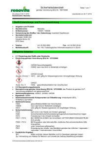 Sicherheitsdatenblatt