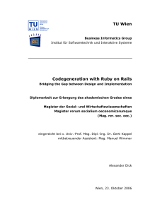 TU Wien Codegeneration with Ruby on Rails