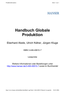 Handbuch Globale Produktion