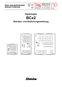 BCx2 Bedienungsanleitung