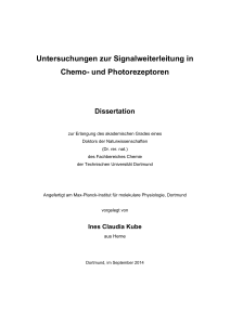 und Photorezeptoren Dissertation - Eldorado Dortmund