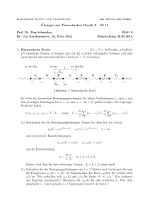 ¨Ubungen zur Theoretischen Physik F SS 14 Blatt 6 Besprechung