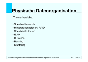 Physische Datenorganisation