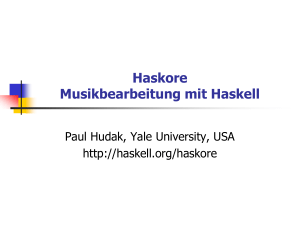 Quickcheck – Spezifikationsbasiertes Testen von Haskellprogrammen