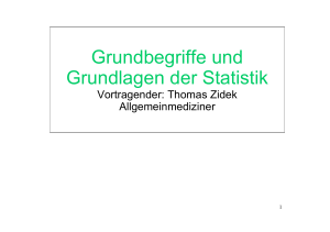 Grundlagen der Statisik - Zidek