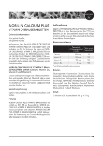 Nobilin Calcium Plus Vitamin D Brausetabletten