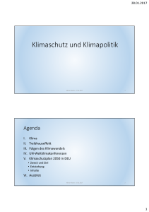 Klimaschutz und Klimapolitik - Internationale Kelleruni Herrenbach