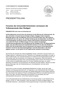 pressemitteilung - Universität Hohenheim