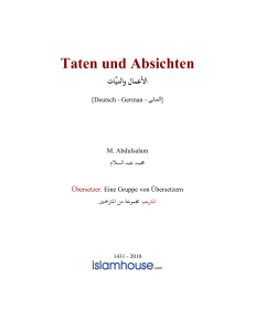 Taten und Absichten