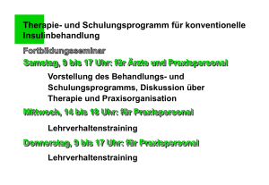 Therapie - Patientenschulungsprogramme