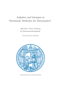 Aufgaben und Lösungen zu - ElementarTeilchenPhysik Rostock