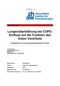 Lungenüberblähung bei COPD