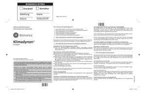 Gebrauchsinformation Klimadynon® Filmtabletten