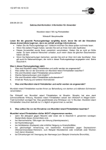 Information für Anwender Mundidol retard 100 mg Filmtabletten