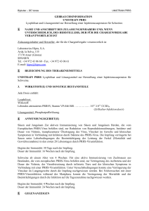 GEBRAUCHSINFORMATION UNISTRAIN PRRS Lyophilisat