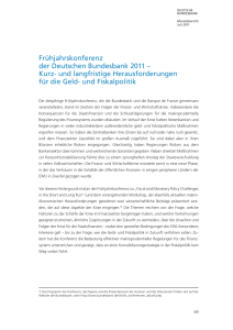 Fruehjahrskonferenz der Deutschen Bundesbank 2011 - Kurz