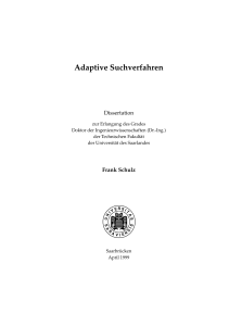 Adaptive Suchverfahren - SciDok