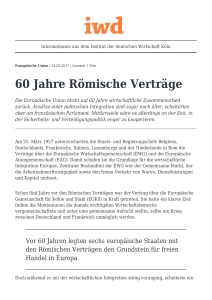 60 Jahre Römische Verträge