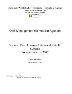QoS-Management mit mobilen Agenten